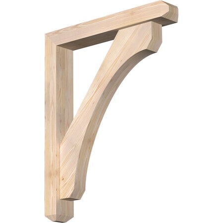Ekena Millwork Legacy Craftsman Smooth Bracket w/ Offset Brace, Douglas Fir, 5 1/2"W x 34"D x 42"H BKT0604X34X42LEC04SDF